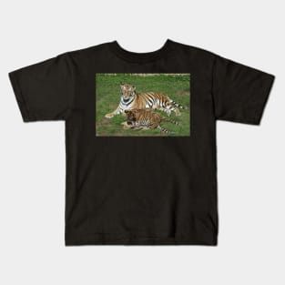 Tiger Mom and Cubs Kids T-Shirt